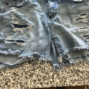 Distressed Denim Women Shorts